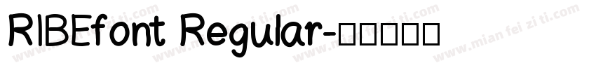 RIBEfont Regular字体转换